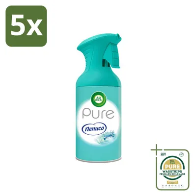 Productafbeelding van 5 x Air Wick Pure Nenuco luchtverfrisser, 250 ml - Voorraadverpakking - 5 stuks