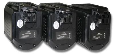 Produktbild von vhbw 3x Akku Ersatz für Bosch BAT020, BAT021, BAT019, 2 607 335 216, 2 607 335 223 für Werkzeug (3000 mAh, NiMH, 24 V)