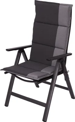 Produktbild von Sun Garden Gartenauflage "Capri" mit Wendefunktion Hochlehner 4er Set / 90824-712 anthrazit - grau
