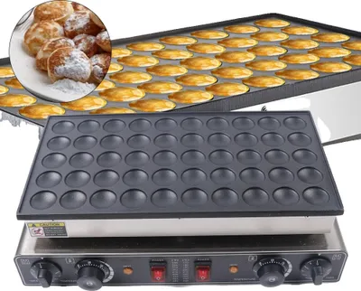 Obrázok produktu pre Elektrický mini holandský palacinkovač s nepriľnavým povrchom, 50 ohrievacích otvorov, rýchly čas prípravy, nastaviteľná teplota