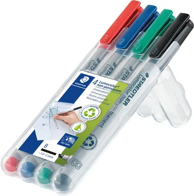Image de 1 stylo à film Lumocolor 312 WP4 Lumocolor B non permanent, lot de 4