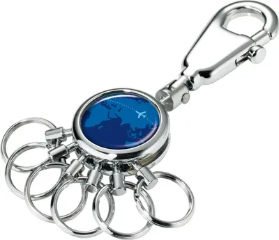 Image de Troika Schlüsselanhänger Doming-Motiv AROUND THE WORLD (#KYR01-A037)