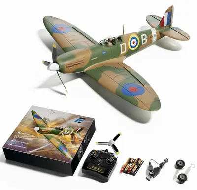 Produktbild von Spitfire - RC Warbird Flugzeug - 48,7 cm Spannweite - 2,4 GHz - 4 Kanäle & 6-Achs-Gyro - EPP-Schaum - Ein-Knopf-Kunstflug - RTF 2B