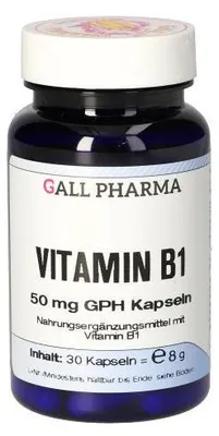 Obrázok produktu pre Vitamín B1 50 mg Gph Capsules 30 kapsúl