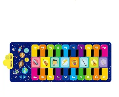 Zdjęcie produktu dla Interaktywna mata muzyczno-taneczna dla dzieci, 8 instrumentów, 10 melodii