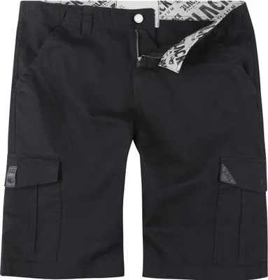 Produktbild von Black Premium by EMP Herren schwarze Cargoshorts mit seitlichen Einschubtaschen XXL