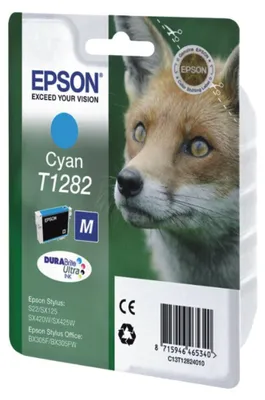 Immagine prodotto di Epson Fox confezione singola di inchiostro ciano T1282 DURABrite Ultra
