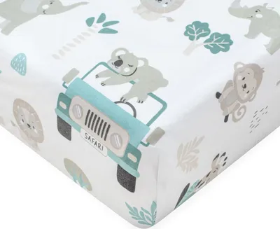 Produktbild von Baumwollbetttuch New Baby Safari II 120x60cm
