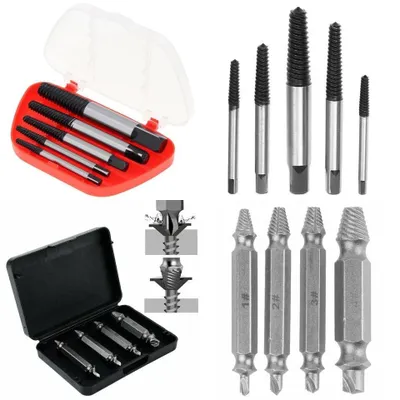 Produktbild von Schraubenausdreher Set 9-teilig M3–M18 – Linksausdreher zum Entfernen beschädigter, festsitzender Schrauben für Werkstatt & Kfz