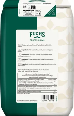 Image de Fuchs Professional Sel d'assaisonnement pour volaille Qualité et plaisir 1500g