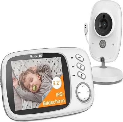Obrázek produktu pro Dětská chůvička, 3,2" LCD displej, funkce interkomu, noční vidění