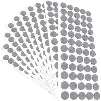 Produktbild von Adsamm® | 600 x selbstklebende Filzgleiter / Grau / Ø 14 mm / rund / Möbelgleiter aus Filz mit 3.5 mm Stärke