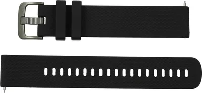 Produktbild von vhbw Ersatz L Armband kompatibel mit Samsung Galaxy Watch 42mm (SM-R815) Fitnessuhr, Smartwatch - Silikon schwarz