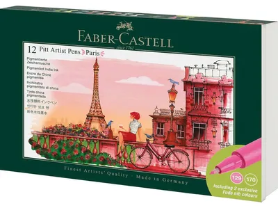 Obrázok produktu pre Faber-Castell Pitt Artist, 12 farba/farieb, Rôzne farby, 12 kusov, Kartónová škatuľa