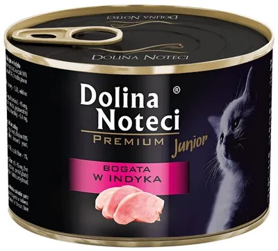 Immagine prodotto di Dolina Noteci Premium Cat Junior ricco di tacchino in scatola 185g