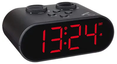 Produktbild von TFA Dostmann Ellypse Funk-Wecker USB-Ladefunktion LED-Anzeige schwarz Kunststoff
