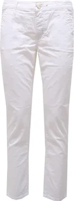 Produktbild von 3110AB (NO FOULARD) pantalone donna JACOB COHEN ALEXIA weiße Jeans Frau