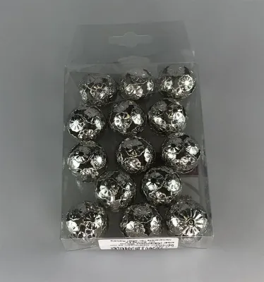Produktbild von Formano Set 12 Kugeln   Marrakesch sil