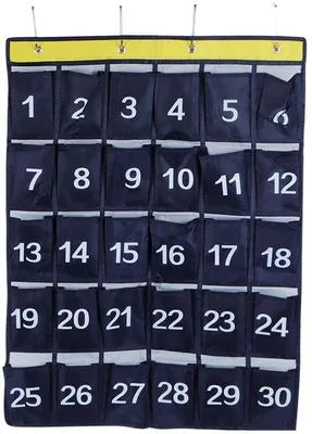 Image de Support mural pour téléphones avec 30 compartiments - Une solution de rangement peu encombrante