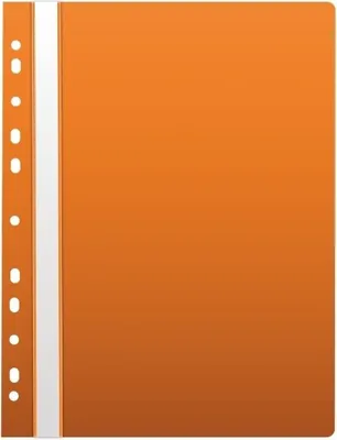 Produktbild von Schnellhefter A4 orange PP Eurobinder transparent mit Beschriftungsstreifen bis 2cm Füllhöhe