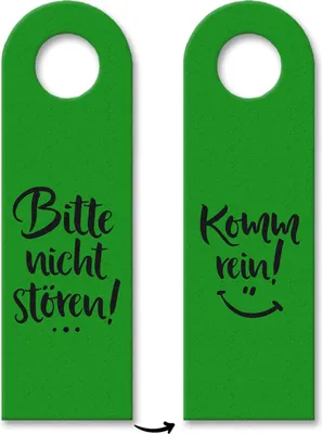 Produktbild von 10x Bitte nicht stören oder Komm rein Türhänger Türanhänger Türschild