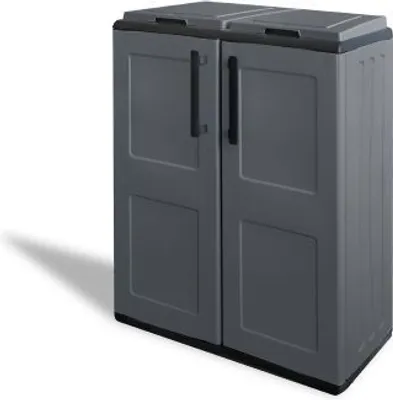 Obrázok produktu pre Skríňa Pvc 68X37X84Cm 2 Dvere Šedá