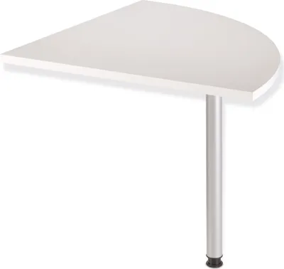 Obrázek produktu pro Rohový spojovací panel - bílý - 80 x 80 cm - s opěrnou nohou