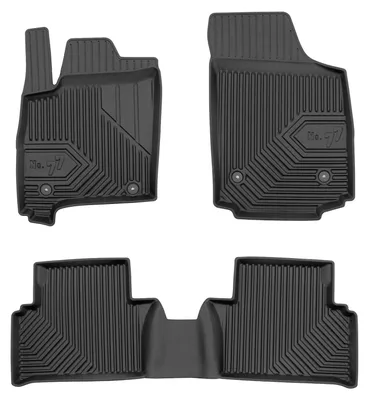 Productafbeelding van Rubberen automatten voor Opel Meriva A 2003-2010 (MPV) – 3-delig, zwart, op maat