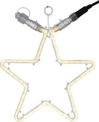 Produktbild von Star Trading 491-83-1, Leichte Dekorationsfigur, Weiß, IP44, Stern, 120 Glühbirne(n), LED
