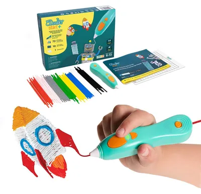 3D-Stift für Kinder ab 6, mit 48 Filamenten, DoodlePad, Ladekabel