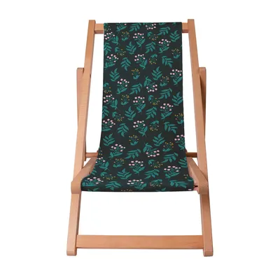 Image de Dreamroots Chaise longue enfant pliable bois, jusqu'à 130 kg, Chaise longue pliable avec dossier inclinable en 3 positions, Smells Like Summer