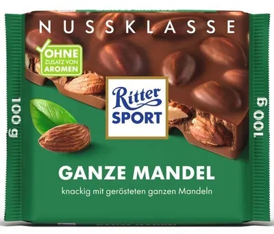 Image de Ritter SPORT 4025 Ritter SPORT GANZE MANDEL Schokolade 100,0 g