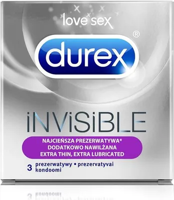 Obrázok produktu pre Durex Invisible kondómy, 3 kusy