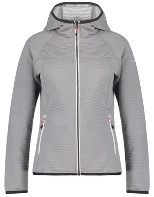 Produktbild von Icepeak Berryville Midlayer mit Kapuze für Damen, Farbe:Grau, Größe:S