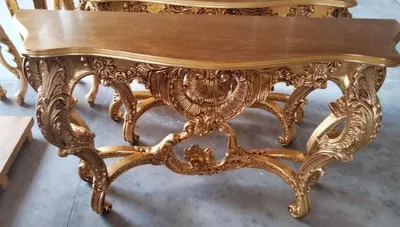 Produktbild von Casa Padrino Luxus Barock Konsole Gold - Prunkvoller Massivholz Konsolentisch - Barock Möbel - Luxus Qualität -  Italy
