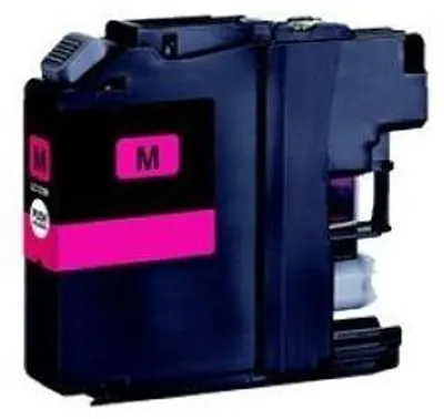 A magenta ink cartridge for a printer.