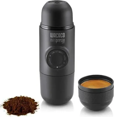 Produktbild von Wacaco Minipresso NS, Schwarz, Kaffeekapsel, 8 bar, 0,07 l, 70 mm, 60 mm