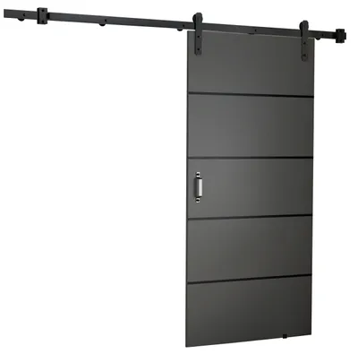 Produktbild von KIER FURNITURE Schiebetüren LORNI 90 - Universal - Graphit 96x205x1,6 cm