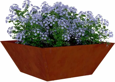 Immagine prodotto di vidaXL Fioriera da giardino Rusty 40 x 40 x 15 cm Acciaio resistente alle intemperie