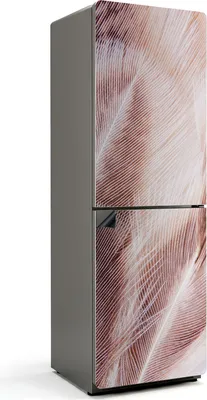 Produktbild von Zarte Federn Nahaufnahme – Magnetische Kühlschrank Abdeckung – Dekorfolie magnetisch Küche – Kühlschrank Magnet Deko – selbstklebende Magnettafel – Magnetfolie für Kühlschranktür – 60x180 cm