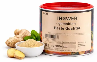 Image de Mélange d'épices au colza et au gingembre moulu, boîte de 200 g