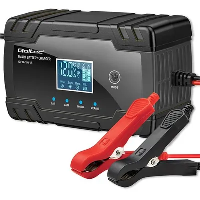 Obrázok produktu pre Nabíjačka batérií Qoltec s funkciou opravy 12V 8A/24V 4A