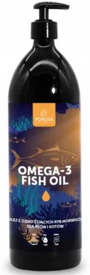 Zdjęcie produktu dla Olej rybi POKUSA Omega-3 - olej rybi dla psów i kotów – 1000 ml