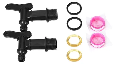 IBC-Tankadapter 2-tlg. mit 3/4" Wasserhahn und Messinggewinde