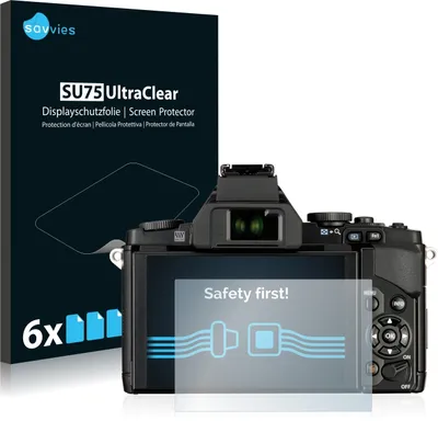 Produktbild von 6x Für Olympus OM-D E-M5 Schutzfolie Savvies Displayschutz Display Schutz Folie Klar Transparent