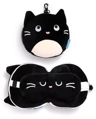 Produktbild von Relaxeazzz Plüsch Feline Fine Katze Reisekissen & Schlafmask
