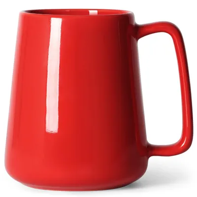 Image de Grande tasse à café de 720 ml, en céramique, de couleur rouge, capacité de 24 oz
