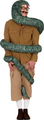 Produktbild von Tier Halloween Kostüm Schlangenabenteuer Kreativ Outfit Party Lustig, Größe: 52 - 54 (L) Farbe: GrÜn