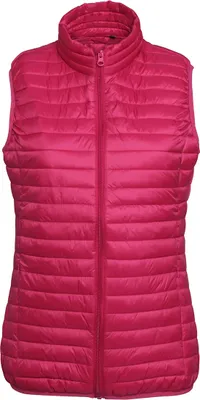 Produktbild von 2786 Damen Tribe Fineline Steppweste RW5017 (XL) (Dunkles Pink)