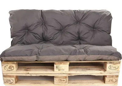 Produktbild von Vankúše na sedenie 120x60 / operadlo 120x50cm | Vankúše na sedenie z paliet tmavosivé-Simple | Vankúše na vonkajšie sedenie z paliet